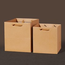 크라프트 무지 종이 가방 쇼핑백 15x15x15cm DD-10315, 상품선택