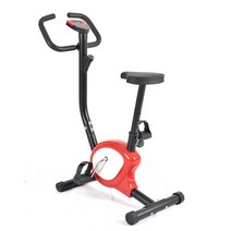 터치온리 가정용 실내자전거 홈트 다이어트 헬스 바이크, 빨간색과 흰색