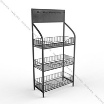 펜트리 선반장 간식 수납장 과자 진열장 편의점 상품 진열대 마트 매대 가정용 사무실 스낵바, 블랙(60x29x120cm) 후크 15개