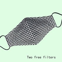 여과포 공조기 필터 소스 제조사의 면화 마스크 3 겹 천 패브릭 인쇄 삽입 가능 PM2.5 필터 세척, 06 Black_01 For Adult