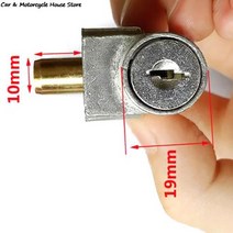 오토바이자물쇠 보조키 점화 잠금 배터리 안전 팩 상자 잠금 2 키 오토바이 전기 자전거 스쿠터 전자 자전거, 한개옵션0