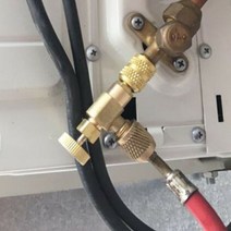 에어컨냉매벨브 컨트롤벨브 r410a r22 14용 냉동 충전 어댑터 액체 안전 153, 2-없음