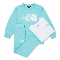 노스페이스 키즈 코지 맨투맨 3PCS 세트 남아 여아 트레이닝 상하복 세트 NJ5JM03U