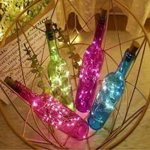 KC인증 NK 반짝이 코르크 와이어 줄 전구 LED무드등 감성 조명 수유등 10구 20구 30구, 코르크와이어전구 30구 반짝이 화이트
