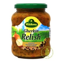 퀴네 게르킨 렐리쉬 머스타드 350g 샌드위치 핫도그 햄버거, 1개
