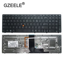 숫자왼쪽키보드 왼손잡이 마우스 키보드 숫자패드 GZEELEHP Probook 8560W 8570W 노트북 백라이트 블랙 미국 키보드, [2] With backlight
