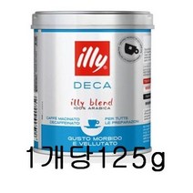 일리 : 데카 디카페인 분쇄커피, 12개, 125g