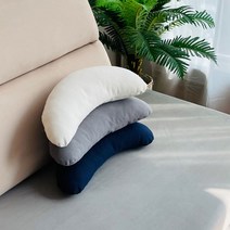 조브라운 코튼 반달쿠션 면 바나나쿠션 차량용쿠션, 네이비