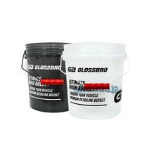 글로스브로 슈프림 투명버킷 18L + 레드그립 (엔공구), 화이트
