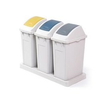 창신리빙 프랑코 분리수거함 대용량 (50L 3칸 SET), 단품, 1개