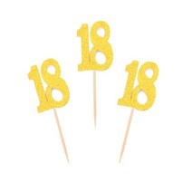 30살 계란한판 케이크 토퍼 특이한 생일초 1020pcs 16 18 21 30 40 세, 20개