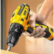 스크류드라이버 리튬 전기 드릴, 성능 업그레이드 모델 (배터리 1개 1회 충전