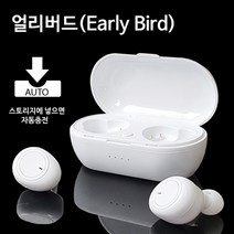 얼리버드 원터치 블루투스 무선 이어폰 TWS-S30, 블랙