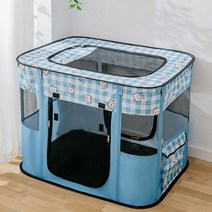 돔 캠핑 차박 텐트 에어 끼 고양이 안락 쿠션 집 달콤한 침대 바구니 아늑한 접이식 강아지와 배달 방, L, 파란