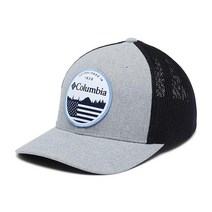 Columbia 여성용 메시 볼 캡 블랙/스톤 그린 피크2리버 스몰/미디엄 [관부가세 포함] 813749, Columbia Grey Heather/Black/Fl