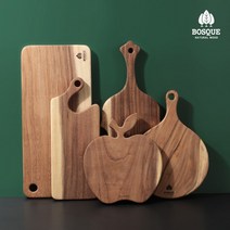 보스퀘 고급 피지 월넛 플레이팅도마 친환경 원목 호두 나무 도마 11종, 08. 보스퀘 원목도마 웨이브 (중)