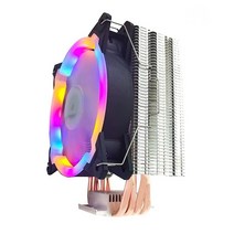 ULBESBSD CPU 쿨러 4 구리 열 파이프 120mm PWM 팬 조용한 LED 냉각 팬 인텔 CPU TDP Max 120W용 긴 수명 하이드로 베어링, 4 Heat pipes_125 80 148