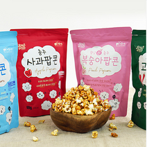 충주 자연재료 팝콘 5종 사과 복숭아 고추 우유 버터, 고추 팝콘 60g x 2봉