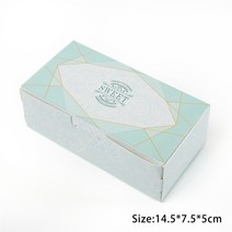 선물 포장 Stobag 5pcs 계란 노른자 파삭 파삭 한 쿠키 베이킹 상자 도넛 투명, 5개, 라이트 블루 스몰