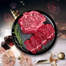 1++등급 투뿔 한우 홈파티세트 안심 등심 구이용 스테이크 600g, 안심(로스)+등심 600g