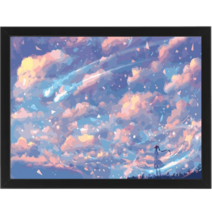 액자 세트 DIY 보석 큐빅 비즈 십자수 30x40 cm, 62.찬란한 구름(블랙), 1개