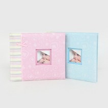 베이비 포토북 포토앨범 성장앨범 아기앨범 25x21cm (4x6/포켓 접착, 핑크, 상세 설명 참조