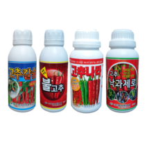 고추 전용 칼슘제 빨간고추 착색제 무름병약 낙과방지 칼슘 석회 붕소 영양제 복합 비료, 고추나라 500ml