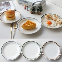 MP접시(중) 디저트 후식 파티 손님접대 그릇, 브라운