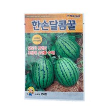 한손달콤꿀 수박 씨앗 100립 [22년포장] 조생계 소과종 수박 종자