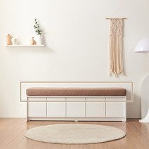 리아즈하우스 라떼 생활방수 1600P4 벤치 소파 방석 LSR215C, 진브라운