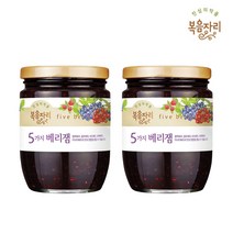 복음자리 5가지베리잼 350g 1+1 수제 과일 딸기 블루베리 건강한 잼