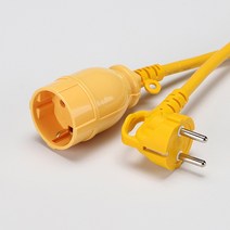 일신 1구 황색 연장코드선 1.5SQ 5M/10M/15M/20M, 20M