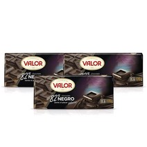 발로르 82프로 다크 초콜릿 170g Valor Chocolate Negro Sin Gluten, 3팩