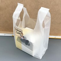 [소행섬] 무지 HD 비닐 쇼핑백 U형, U50, 100개