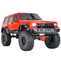 입문용 AUSTARHOBBY RTR 하드 쉘 1/10 RC 전기 원격 제어 모델 자동차 오프로드 크롤러 성인 어린이 장난감 AXX4 4WD, [04] 빨간