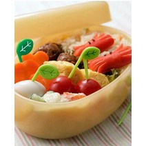 (1탄) 잎사귀 모양 픽 10P 도시락 꾸미기 데코 픽