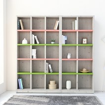 나산가구 대박 900 책장 5단, 삼나무색믹스