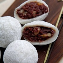 기타 [착한떡]쫄깃한 떡 속에는 직접만든 고소한 팥앙금이 가득든 수제찹쌀떡 60g*20개입 / 1200g, 백모호두찹쌀떡, 단일옵션