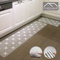 [포지타노]주방&다용도 양면 쿠션매트(중+특대set), 레체