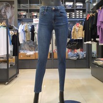 닉스 여 사계절 DM톤 워싱 부분밴딩 COMFORT 스키니핏 청바지 (NARDDK515)