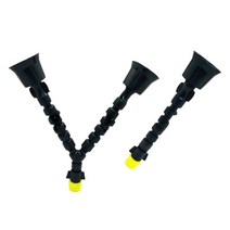 두 갈래 물분무 방향조절 자바라 배관 노즐 플라스틱 밸브, 싱글