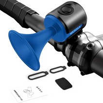 자전거벨전기 자전거 경적 120dB 1 사운드 모드 전자 벨 긴 대기 버튼 배터리 작동 슈퍼, 02 파란