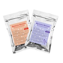 1+1 퀸즈헤나 프로페셔날 천연헤나염색약 100g, 레드+브라운