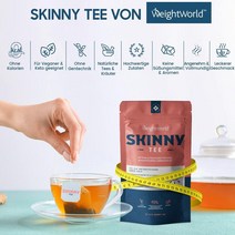 독일직구 프리미엄 티 세트 - 티 및 스키니 티 - 28일 및 바디 클리닝 - 첨가물 없음 - 100% 네츄럴 및 비건 - 쐐기풀 민들레 및 녹차 포함 - 56 티백, 수량, 상세참조