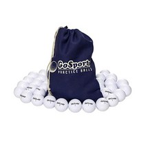 GoSports 놀이 또는 연습용 다목적 골프공 - 토트백 포함 32팩 흰색