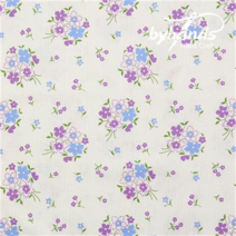 바이핸즈 면20수 피드색 꽃무늬 패브릭 퀼트 원단 - 1/2yd, 26.들꽃-퍼플