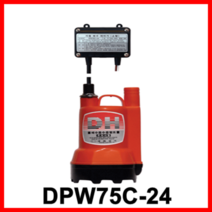 대화 전기 펌프 DPW75C-24 수중 배수 펌프 소형 자동 DC 24, 1개