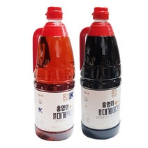 (추천)홍영의 붉은대게 백간장1.5L+어간장1.5L 국 찌개 무침 계란 찜 요리색 그대로 만능 맛간장, 2개, 1.5L