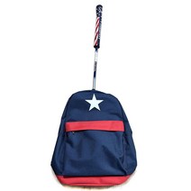 SK-27 파크골프 백팩 스포츠 배낭 소풍가방 책가방, 25cm x 37cm x 13cm, 네이비레드