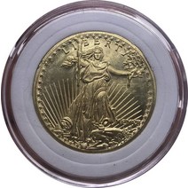 중국 희귀 동전 엽전 미국 1907 년 미국 20 달러 세인트 고덴 더블 이글 로마 숫자 무모토황동 금화 금속, 01 Original box